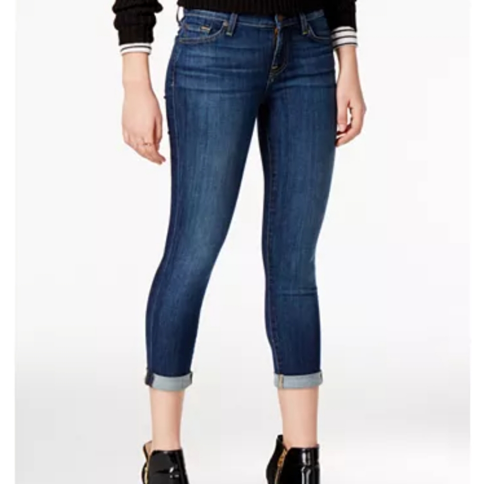 7 For All Mankind The Skinny Crop & Roll Size 28